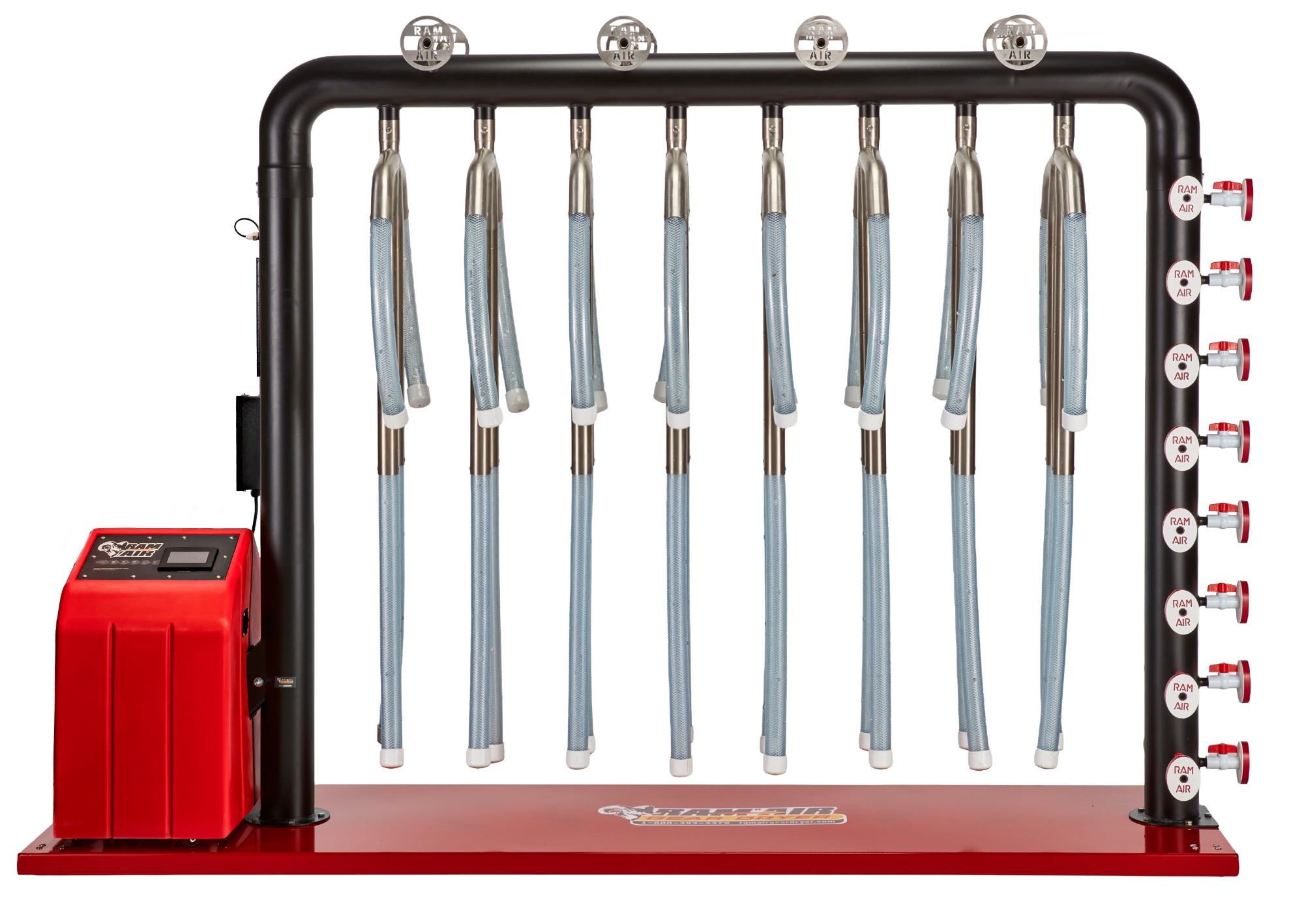 Ram Air Gear Dryer - Turnout Gear Dryers - TG-8H - 8-Unit Ambient/Heated Air Gear Dryer 11