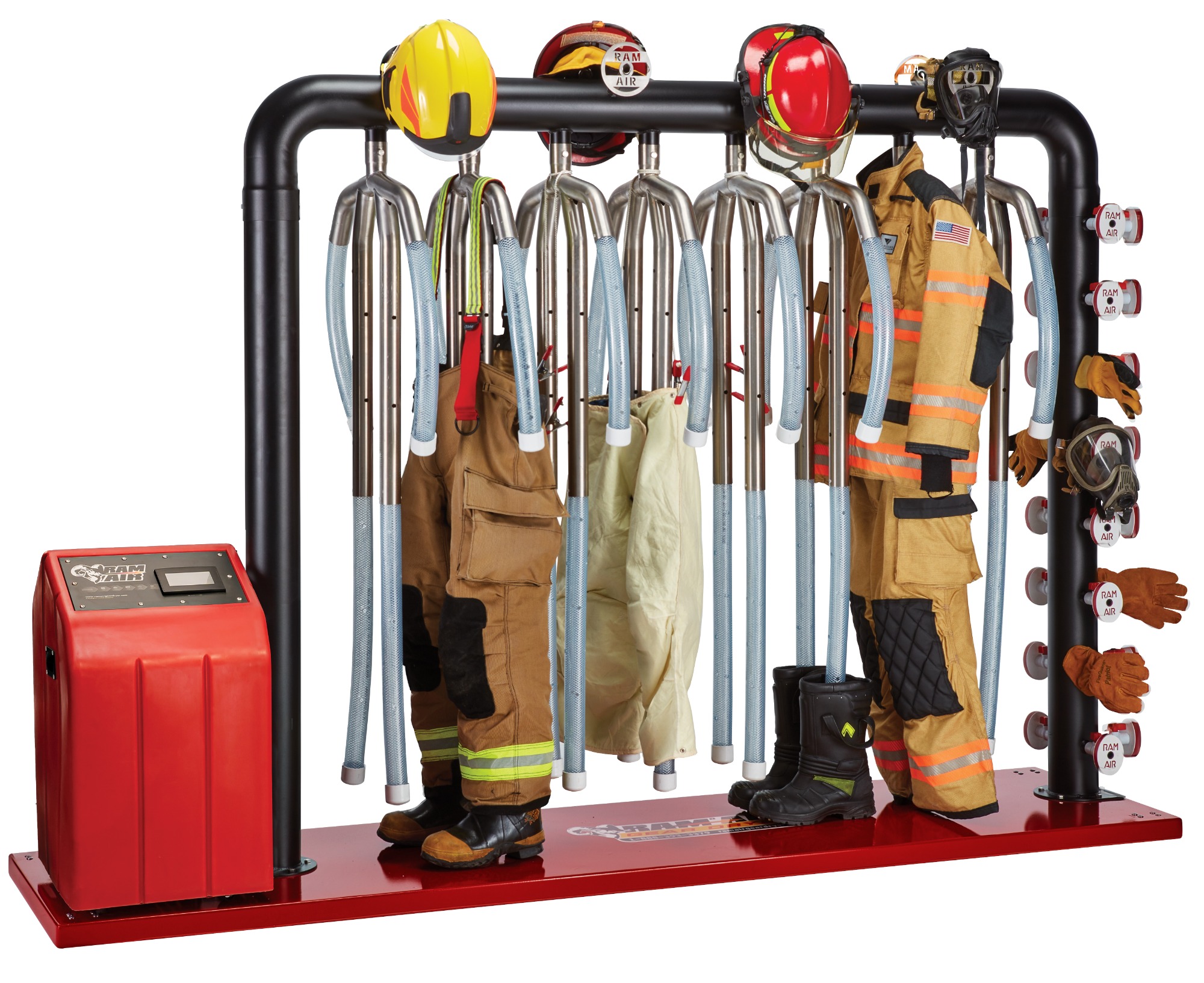 Ram Air Gear Dryer - Turnout Gear Dryers - TG-8/8-MU - 8-Unit Ambient Air Turnout Gear Dryer 11